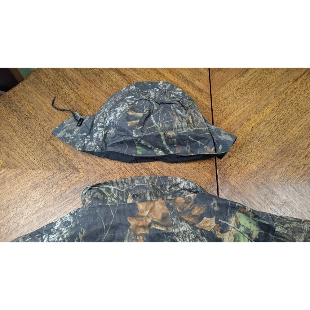 (Lot Of 2) Vintage‎ HFC Equipment & Walls Jacket & Vest Camo Hooded Reversible